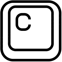 C keyboard icon